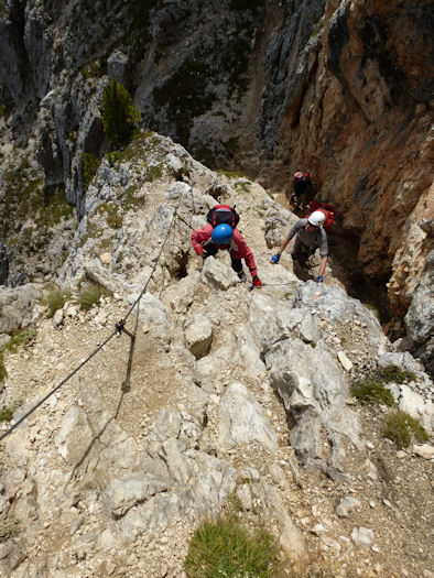 on the ridge